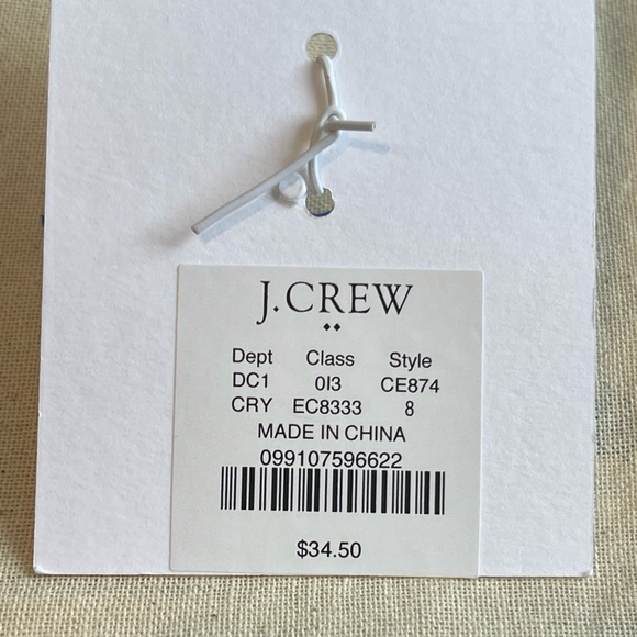 J. Crew Crystal Bow Ring, Size 8 - NWT - Picture 2 of 5